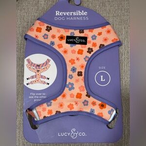NWT Lucy & Co. Floral Dog adjustable padded Harness accessories